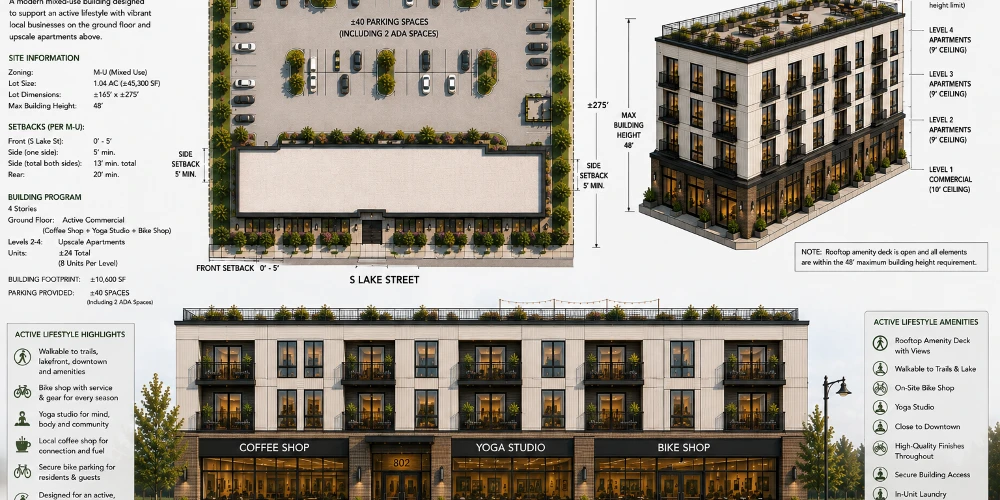 Mixed-Use Waterfront Redevelopment Opportunity in Marquette, MI