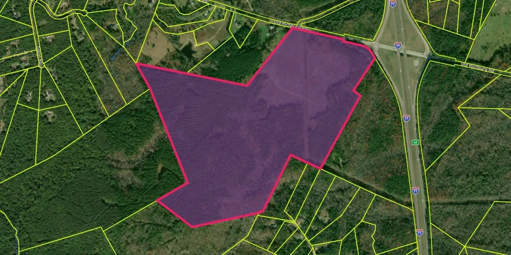 180.909 AC Industrial Tract at Exit 62 Commanding Presence On Interstate 1-77 Corridor South of Charlotte in Chester County