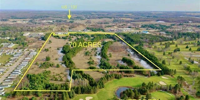 Prime 72-Acre Development Opportunity Bordering City of Cadillac & Evergreen Golf Course