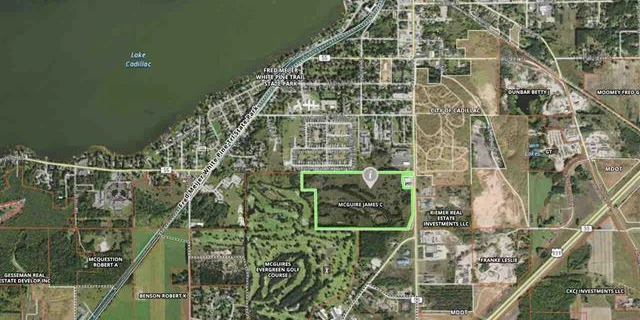 Prime 72-Acre Development Opportunity Bordering City of Cadillac & Evergreen Golf Course