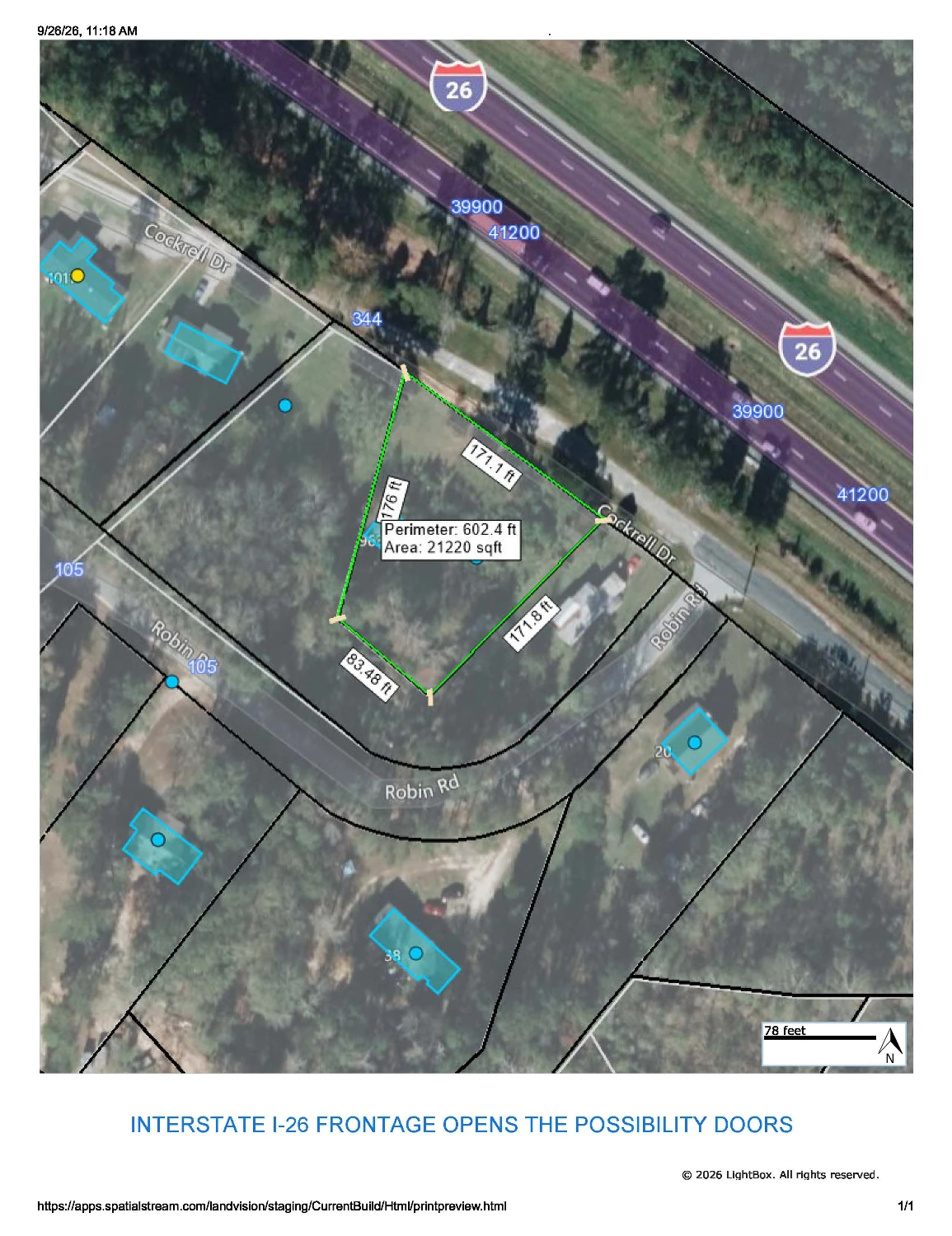 Half Acre Newberry Site Adjacent to Interstate I-26 Near Hwy 219 w/ Utilities | Possible Interstate I-26 Signage Site