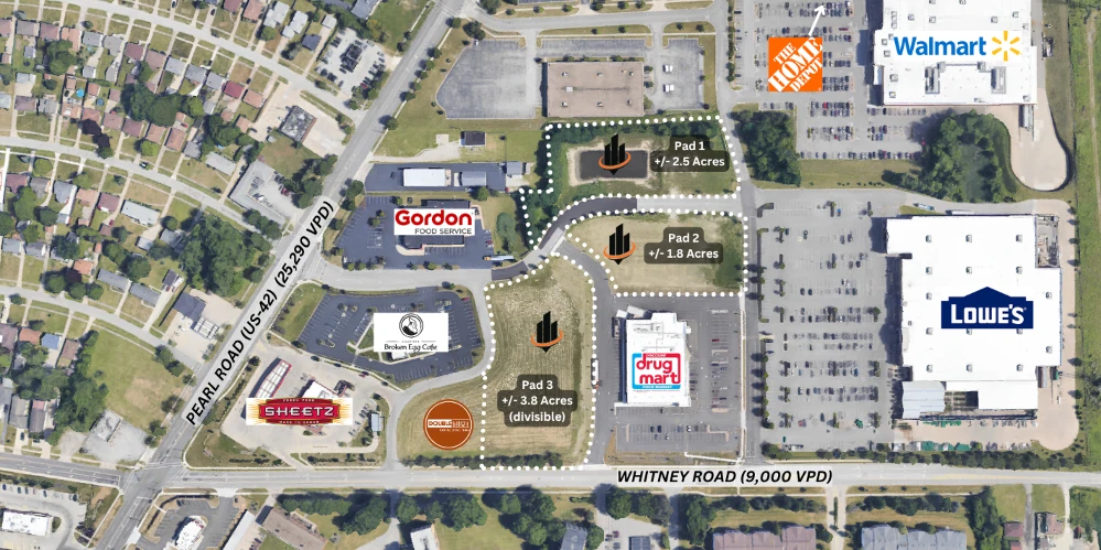 Lowes Outparcels - Pearl Rd & Whitney Rd