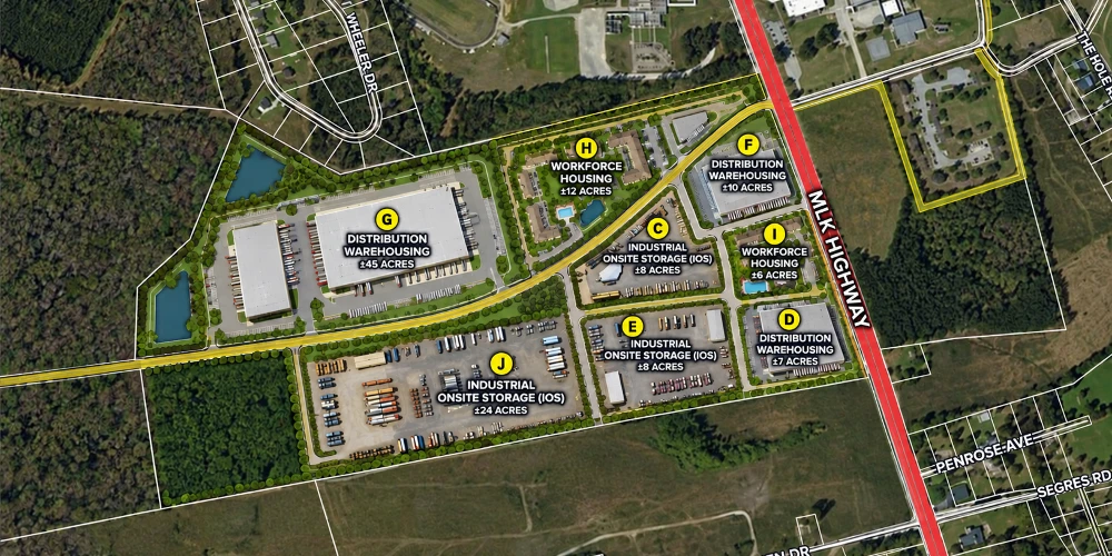 Former Regional Planned Walmart Super Center Site Opportunity Zone 107 Acres Industrial-Hwy Commercial Blank Slate 