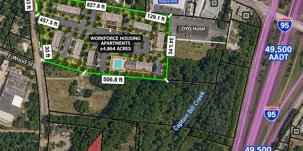 Multi-Phased 4.87 AC I-95 Corridor Centric - IOS - Intermodal - Multifamily - Medical - Development Site