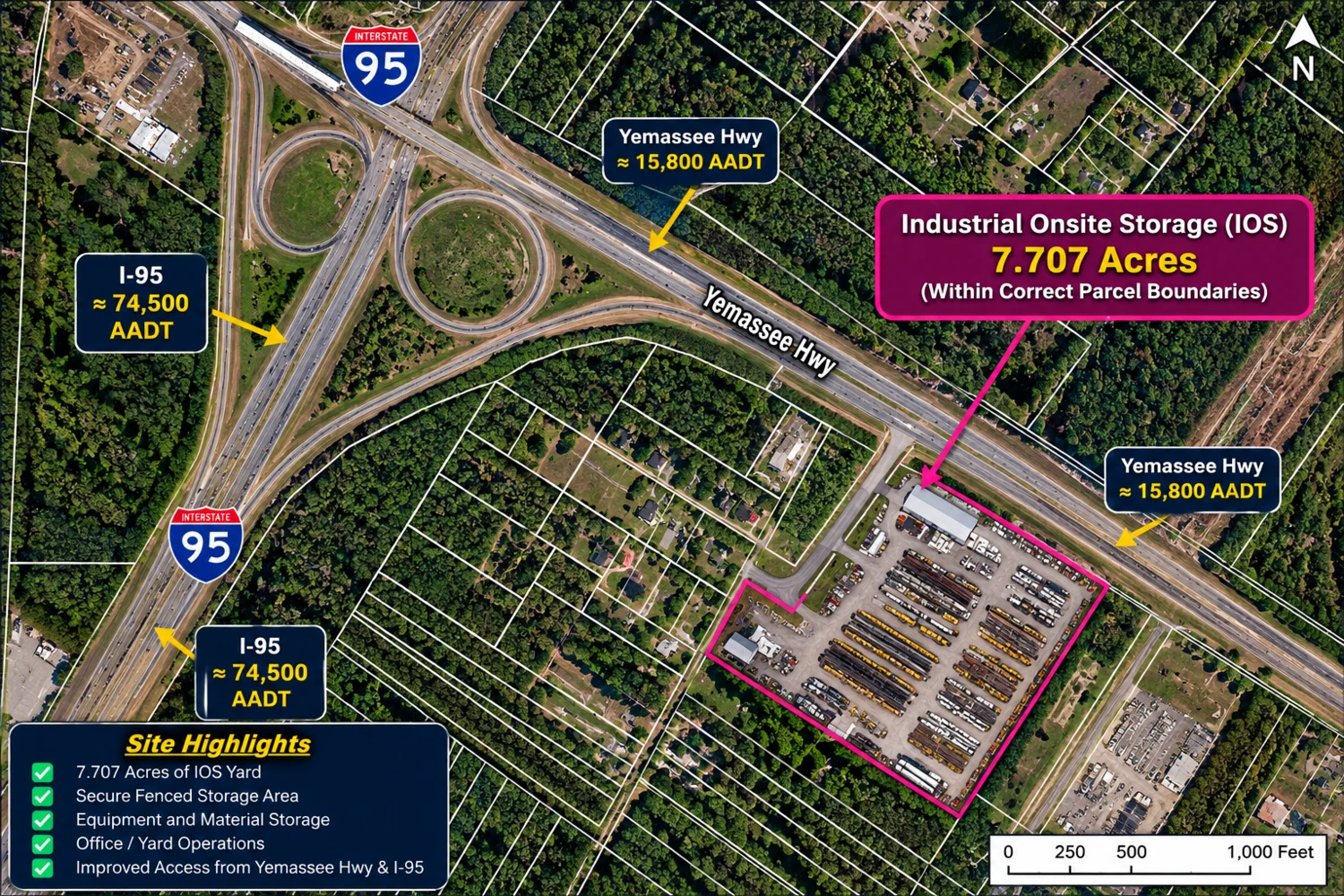 Intermodal Interchange Site - I-95 & CSX Rail Centric by 1 Minute - Workforce Housing - Onward Ports of Savannah and Charleston