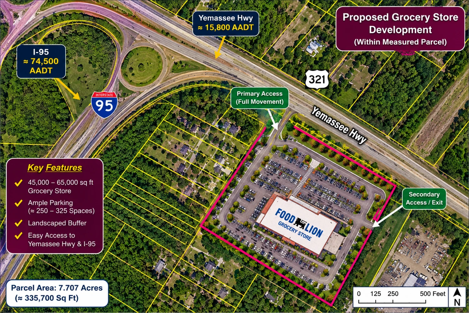 Intermodal Interchange Site - I-95 & CSX Rail Centric by 1 Minute - Workforce Housing - Onward Ports of Savannah and Charleston