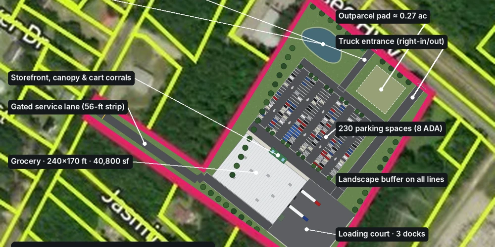 Intermodal Interchange Site - I-95 & CSX Rail Centric by 1 Minute - Workforce Housing - Onward Ports of Savannah and Charleston