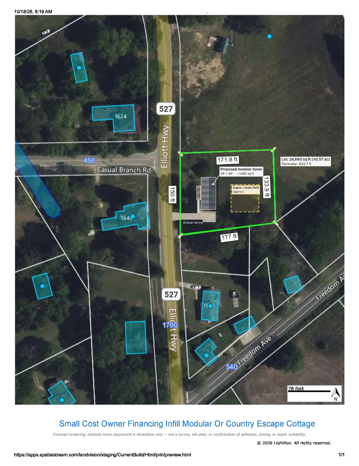 Workforce, Hunting Cabin, Modular, AG Worker Housing Site Well Situated To Maximize 1 Acre Lee County