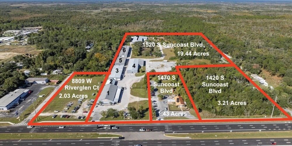 26.11-Acre Industrial/Retail/Restaurant - 109K SF and Direct US-19 Frontage