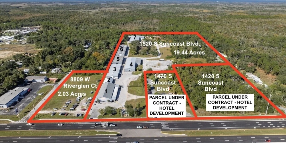 26.11-Acre Industrial/Retail/Restaurant - 109K SF and Direct US-19 Frontage