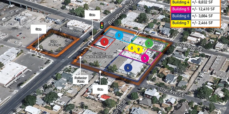 500 & 515 Broadway Blvd SE, Albuquerque, NM for sale