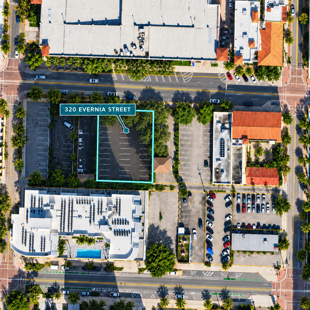 Evernia Street Parking Lot
