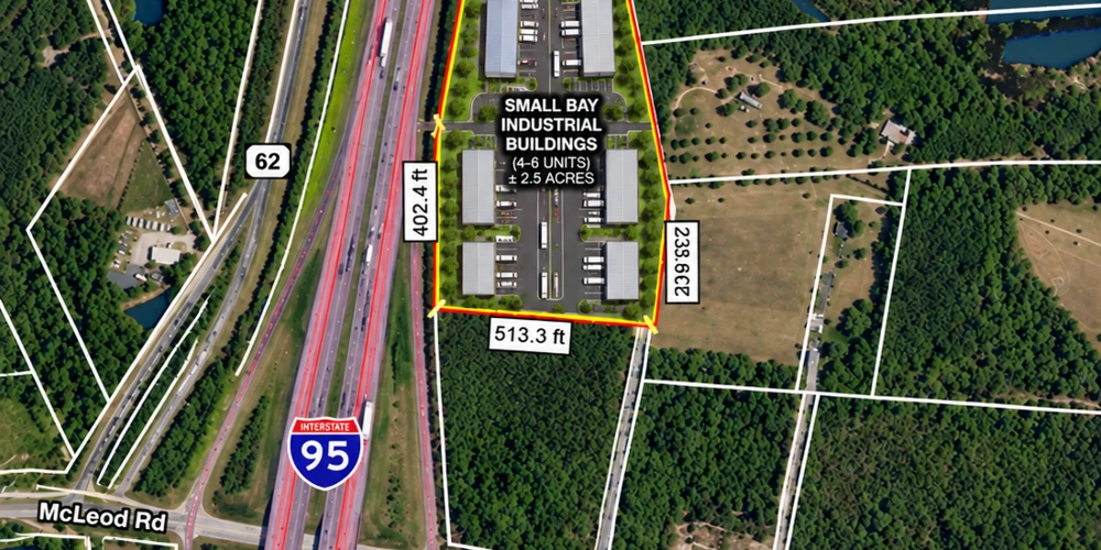 INTERSTATE 1-95 EXIT 62 | 11.37 ACs / TRUCKING INTERCHANGE SITE | OPPORTUNITY ZONE