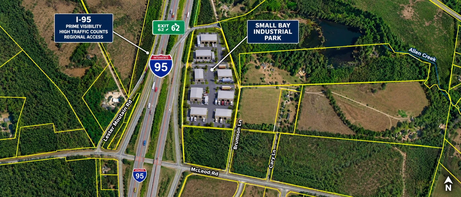 INTERSTATE 1-95 EXIT 62 | 11.37 ACs / TRUCKING INTERCHANGE SITE | OPPORTUNITY ZONE