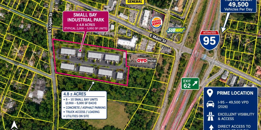 Multi-Phased 4.87 AC I-95 Corridor Centric - IOS - Intermodal - Multifamily - Medical - Development Site
